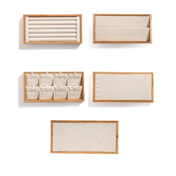 

Jewelry Storage Tray Ring Bracelet Gift Box Jewellery Organizer Earring Holder Ring Earrings Organizer Jewelry Display Stand