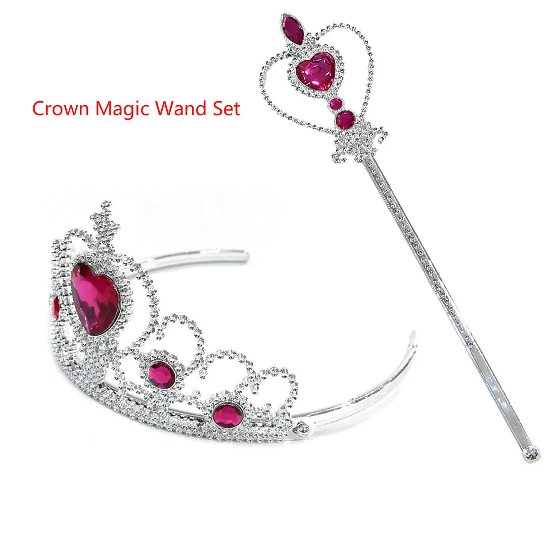 Crown Magic Wand «Холодное сердце» 2 Анна Косплэй Костюмы для детей, для девочек фантазийное платье для дня рождения Vestidos парика Маска Дети Костюмы реквизит C92K08 - Цвет: Crown Magic Wand