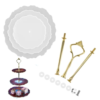 

Transparent Fluid Irregular Wave Coaster Mold Resin Casting Molds Silicone Epoxy Jewelry Pendant Agate Making Mould Tool