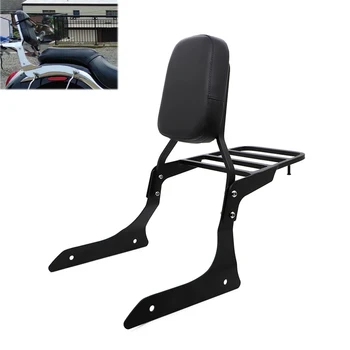 

Sissy Bar Passenge Backrest Cushion Pad Luggage Rack For Yamaha Midnight Star Vstar XVS1300A XVS1300 V Star 1300 Tourer 07-15