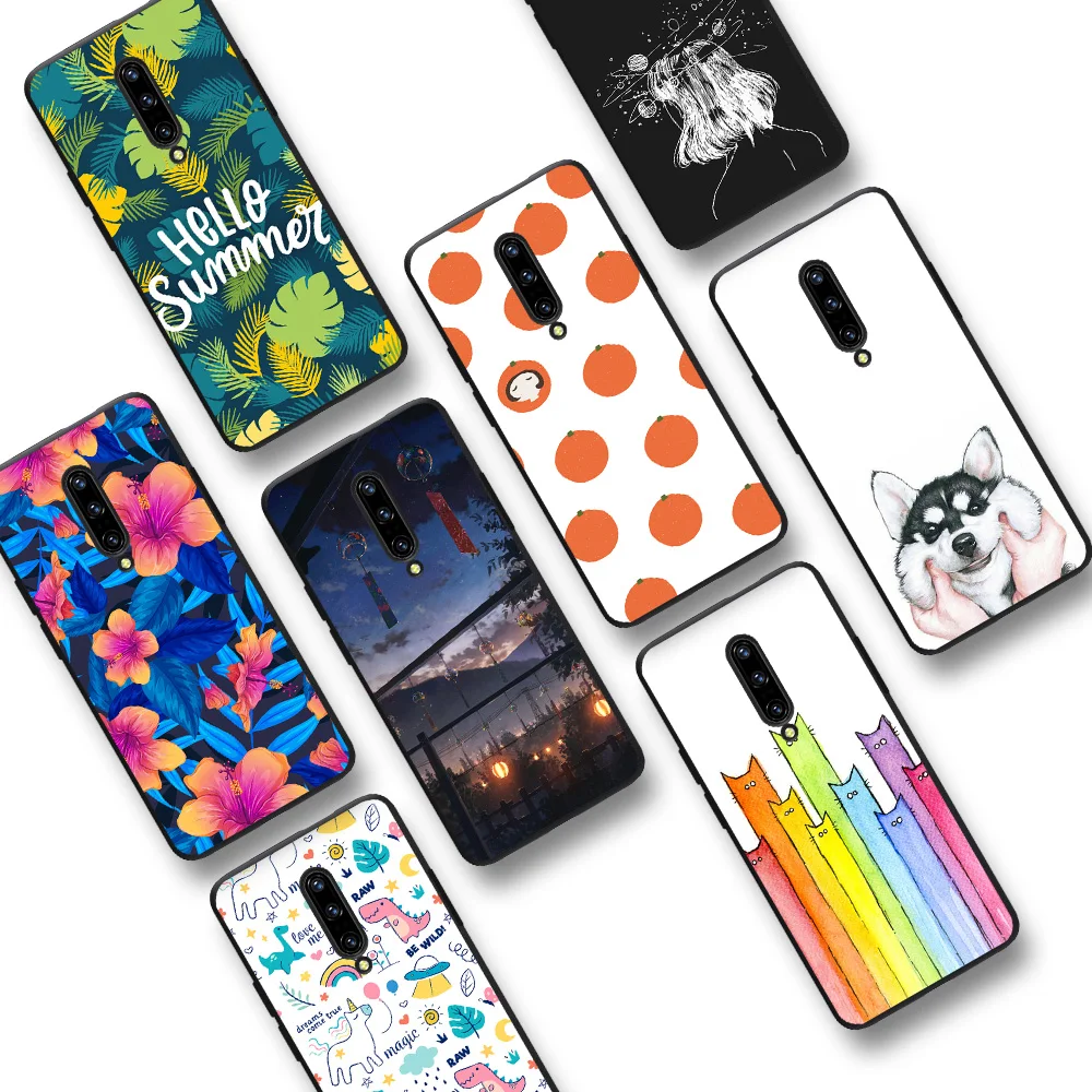 Cute Paint Soft TPU Back Cover Case for One plus 7T 6T 5T Cool Design Phone Oneplus 7 6 5 Fashion Cartoon Matte |