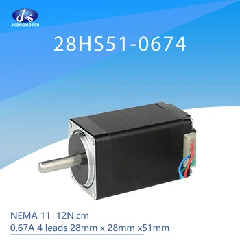 

Nema 11 Stepper Motor 51mm 0.67A 1.8 deg 12Ncm(17oz.in) 4-lead Nema 11 Step Motor for DIY CNC XYZ 3D Printer