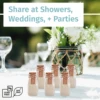 Small Glass Bottles with Cork - 3.4 oz Mini Jars with Lids for Party Favors, Wedding, Apothecary, Spices, Candy Containers 3
