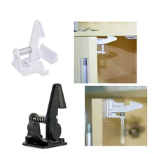 1 Set Brand New Cabinets Locks Spring Baby Proof Latches Child Safety For Cupboards Easy Installation