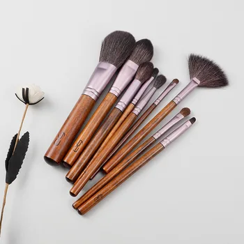 

Women Makeup Brush Full Set Beginners 9Pcs Wool Makeup Brush Wholesale