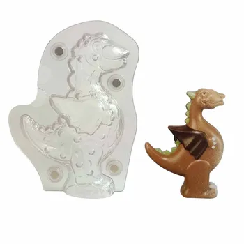 

3D dinosaur Shape Polycarbonate chocolate Molds Without magnet PC Chocolate Mould for Baking Candy Cake Decorating Pastry Tool