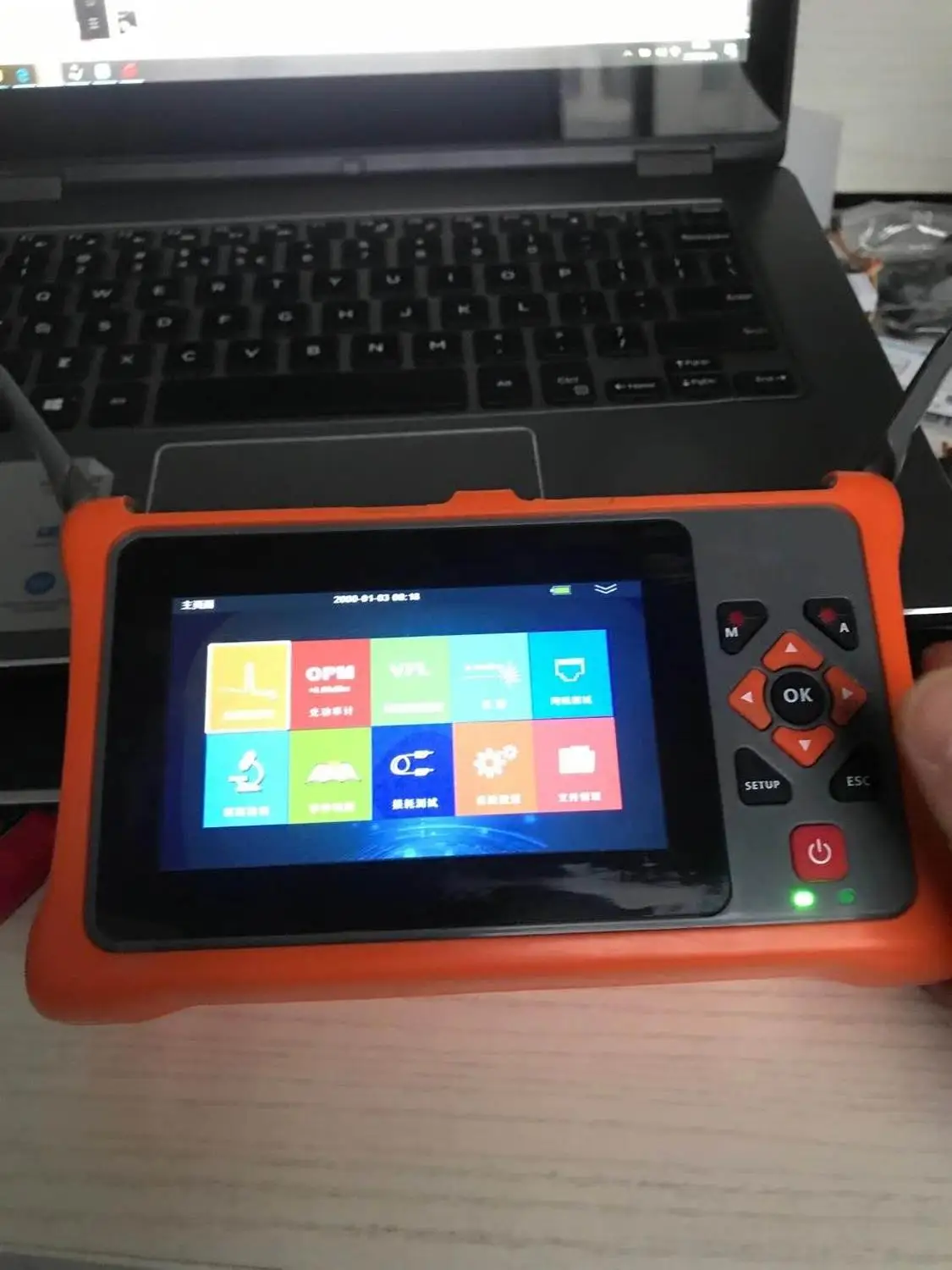 Pro mini OTDR Reflectometer with OPM OLS VFL