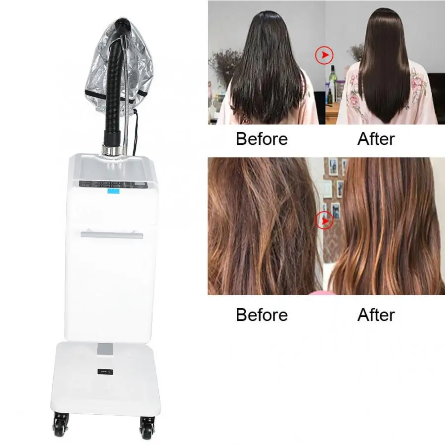 

Nano Hair Steamer Anion Hair Color Processor Stand Up Rolling Base Salon Spa Equipment Hairdressing Supplies c