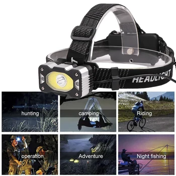 

USB Sensor Head Light Torch Camping Headlamp Headlight Lamp Rechargeable LED Headlamp Headlamp Flashlight