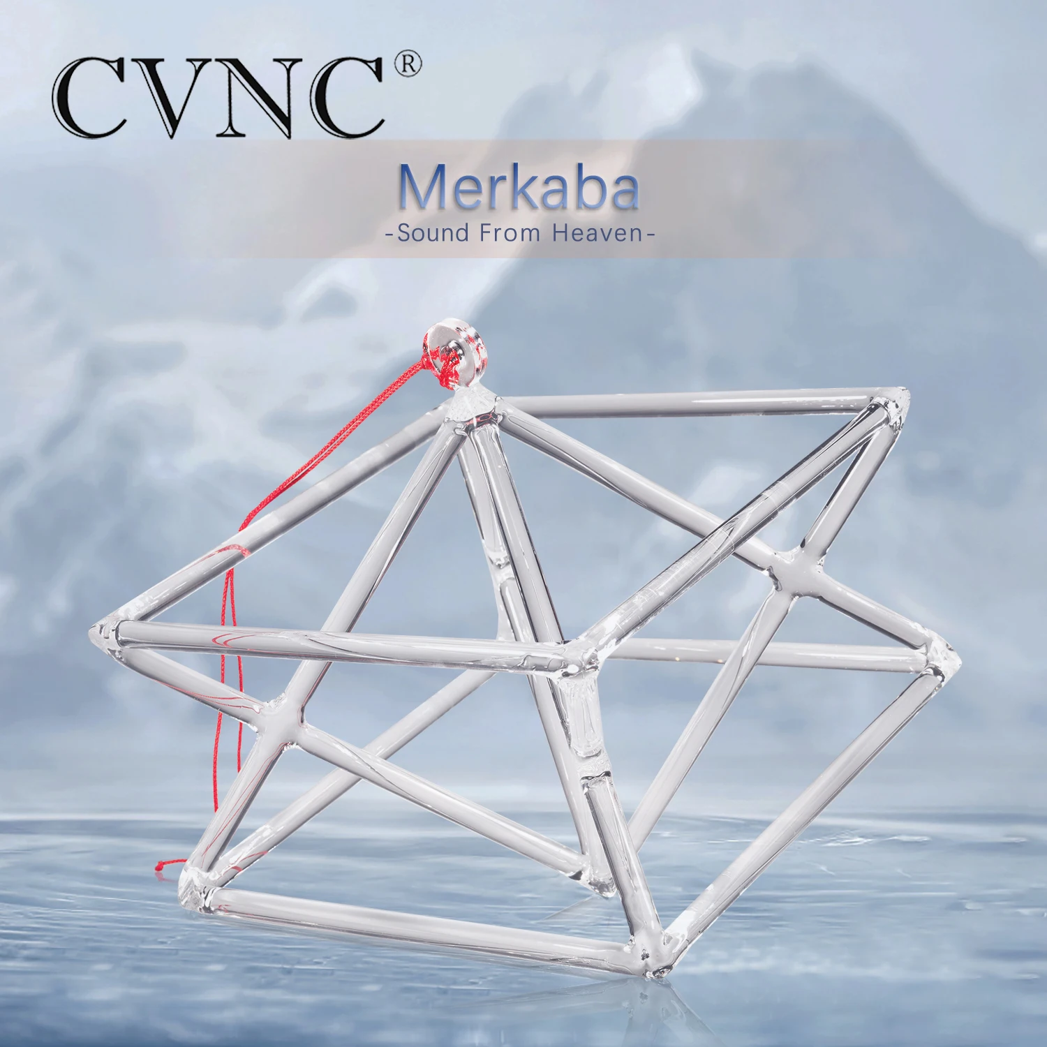 6 &quotоптически прозрачный кварцевый кристалл Поющая Пирамида Merkaba Пирамида|pyramid