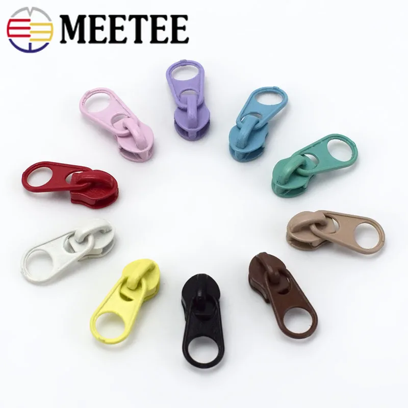 20 шт. цветной 3 # нейлоновый Съемник на молнии Meetee для нейлоновых застежек сделай