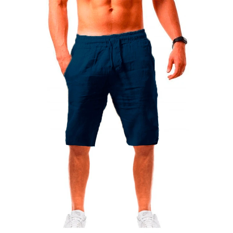 New summer men's casual sports Shorts cotton and linen comfortable fashion shorts jogging pants beach pants smart casual shorts mens