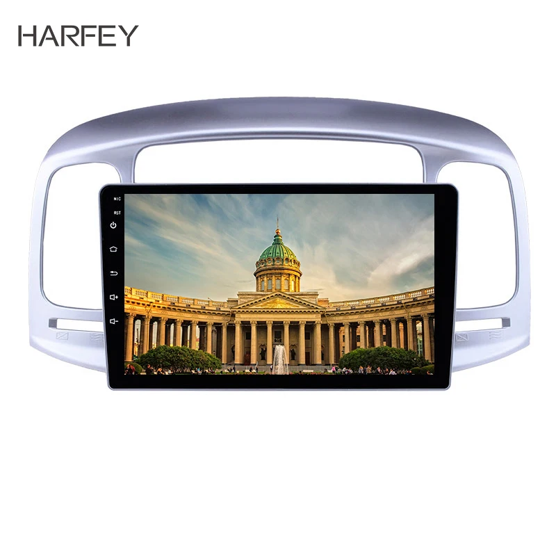 Автомагнитола Harfey для Hyundai Accent 2006 2011 9 &quot стерео Android 8 1 GPS Bluetooth с музыкой AUX Wi Fi