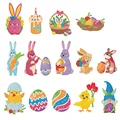 Easter Greeting Cards DIY Diamond Painting Card Bunny Egg Diamond  Embroidery Mosaic Cartoon Postcards Diamond Art