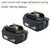 BL1860 18V 6A Li-ion Power Tools Rechargeable Battery for Makita BL1830 BL1840 BL1850  with NEW Single Cell Balance Protection ► Photo 1/6