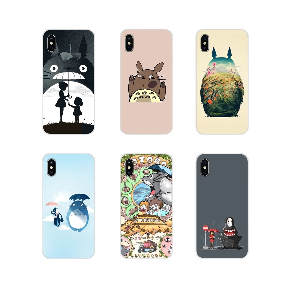 С рисунком из мультфильма Мой сосед Тоторо силиконовый чехол для мобильного