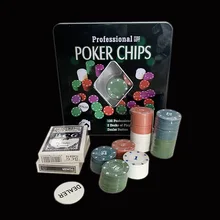 

100Pcs Bargaining Chip Party Leisure Toys Bargaining Chip Set Poker Cards with Storage Case Board Entertainment Accessories