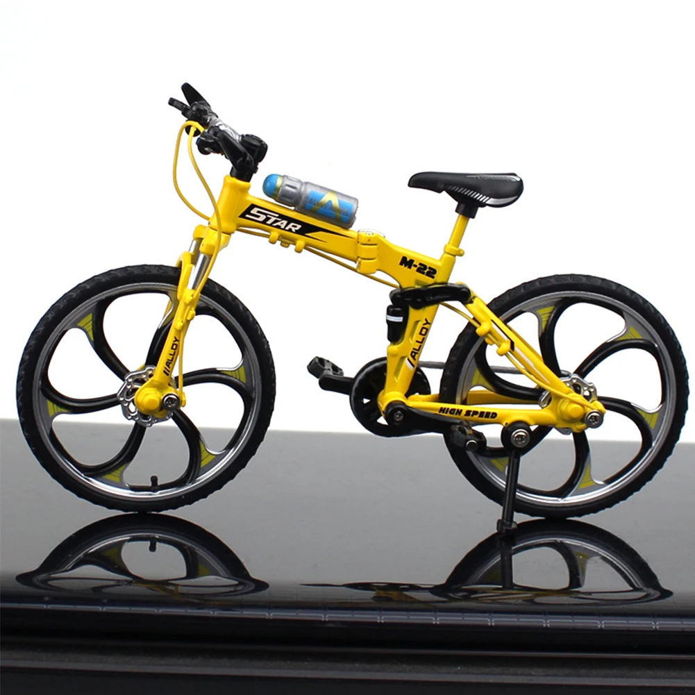 Крутой Классический горный велосипед орнамент декоративный мини складной вращающийся декор из сплава детский подарок домашние игрушки