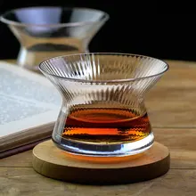 20 штук в партии Neat Япония Эдо Кристалл виски Cappie Hanyu стеклянная чаша чашка вращающийся полоса бокал для вина бокал для бренди деревянная подарочная коробка