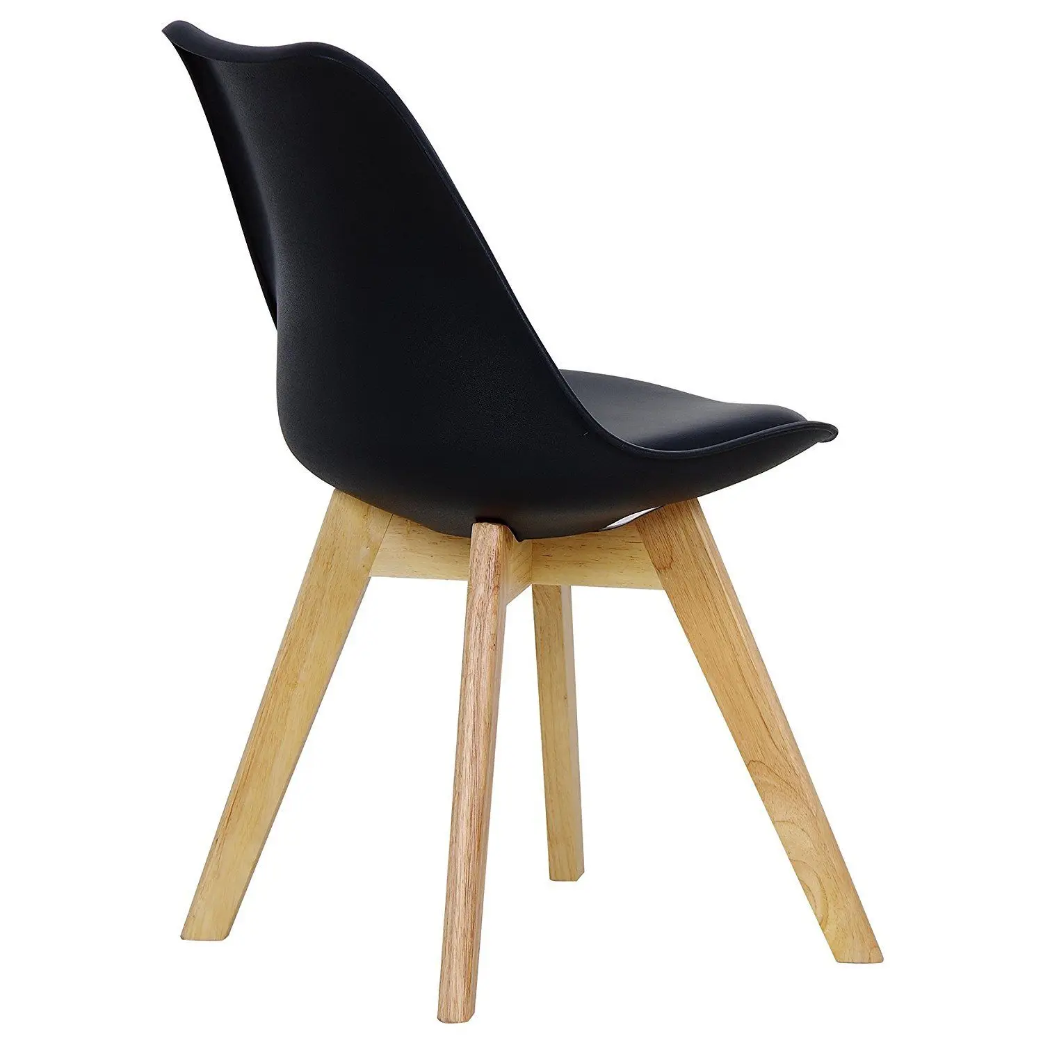 2pcs Chair Simple assembly structure Solid wood dining chair with High Calibre Thick padded seat Ideal for home office cafés