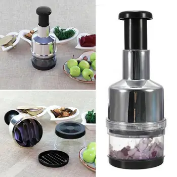 

1pcs Manual Onion Chopper Efficient Fruit Cheese Cutting Machine Cut Multifunctional Onion Protective Glasses Kitchen Tool