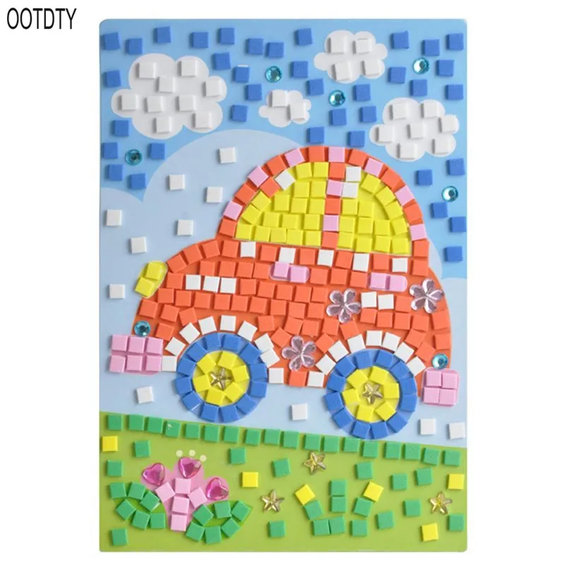 OOTDTY мультфильм 3D трехмерные наклейки эва детские развивающие игрушки