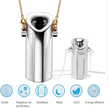 

Portable Mini Travel Home Air Purifier USB Wearable Necklace Kids Adults Negative Ion Generator Air Freshener Drosphipping