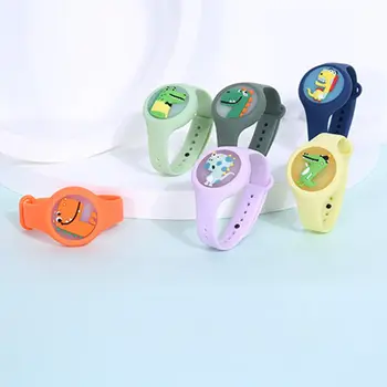 

Cute Cartoon Mosquito Killer Bracelet Reusable Flash Light Baby Kids Wristband K1KC