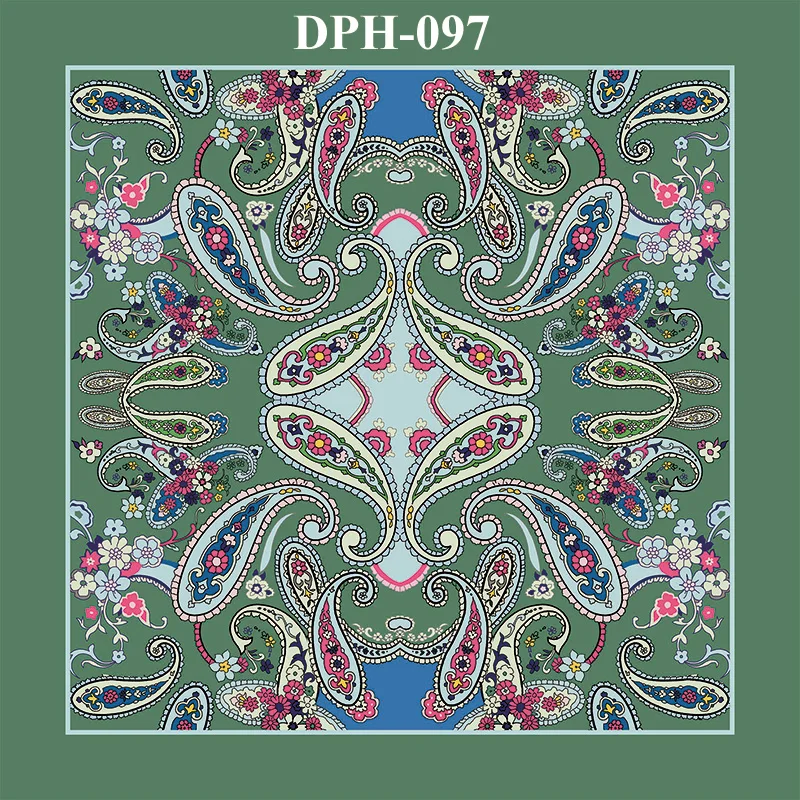 Tailor Smith New Designer Pocket Square Handkerchief Houndstooth Floral Paisley Strip Printing Soft Handkerchief Men Chest Towel