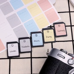 Étiquettes autocollantes pour carte mémoire SD SDHC SDXC XQD CFexpress Type B, 120x0.79 pouces, pour appareil photo Flash, 0.98 pièces 
