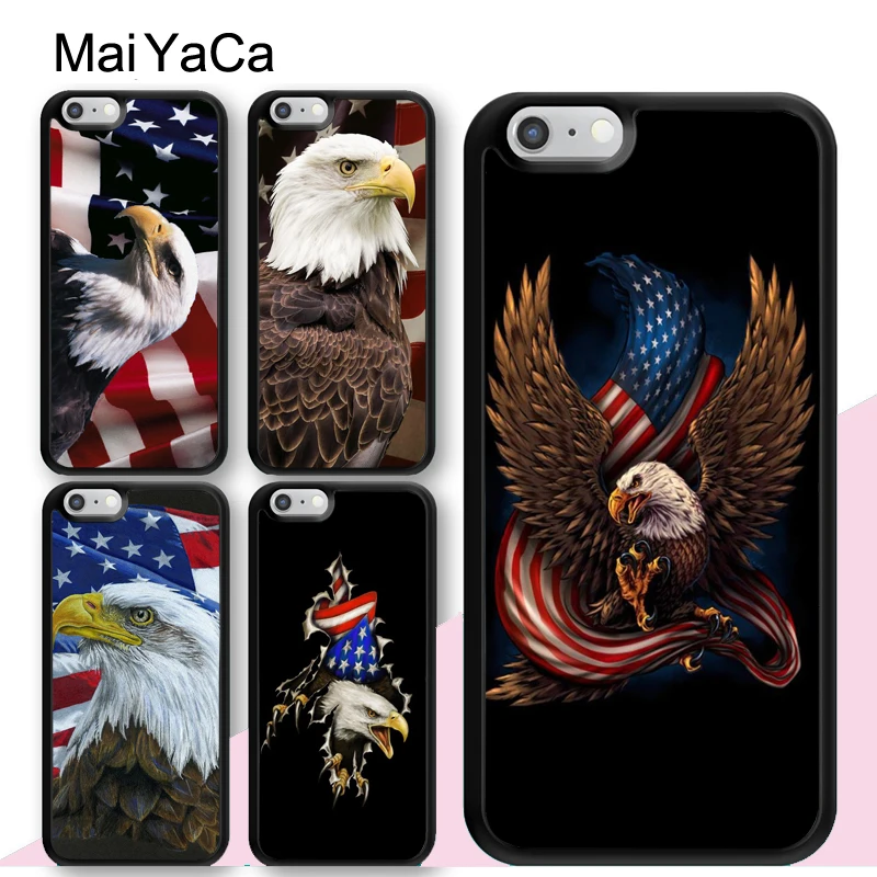 Чехол для телефона с американским флагом лысого Орла iPhone 13 12 Pro Max mini 11 XS X XR 6S 7 8 Plus SE