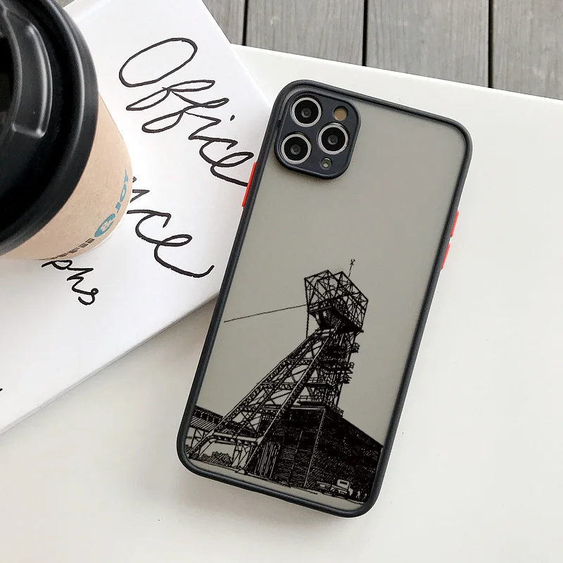 Architectural Black Lines Artistic Phone Case - Stylish Back Building Cover