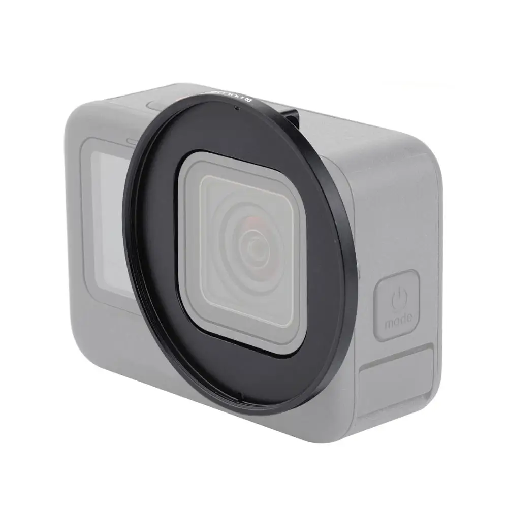 PULUZ 52mm UV Lens Filter Adapter Ring for GoPro HERO12 Black Hero11 Black HERO10 9 Black Camera Photography UV Filter Lens Cap — view 2