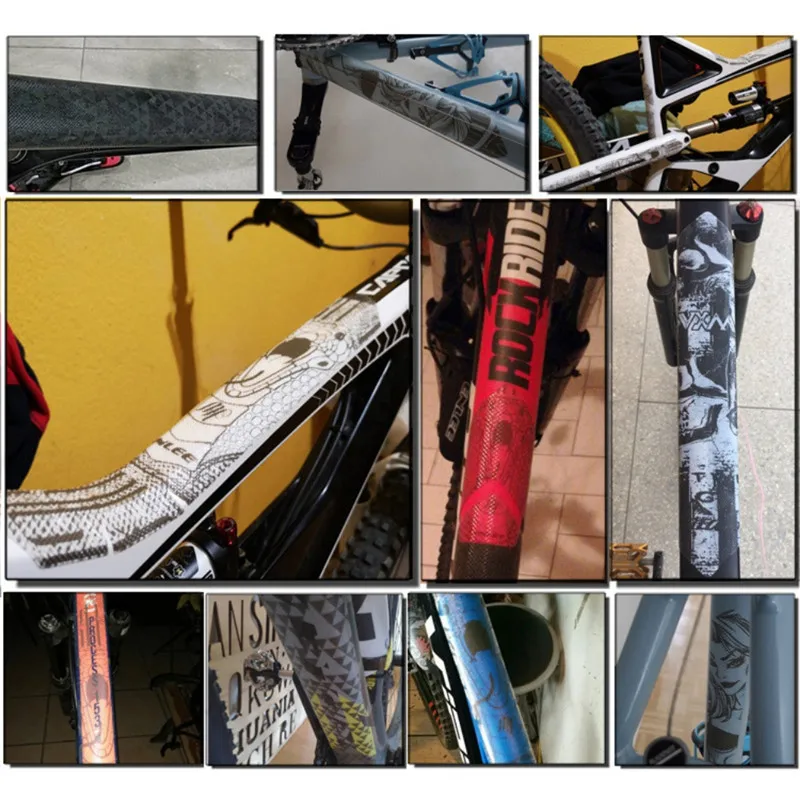 3D MTB горный велосипед устойчивая к царапинам Защитная рамка Съемная наклейка