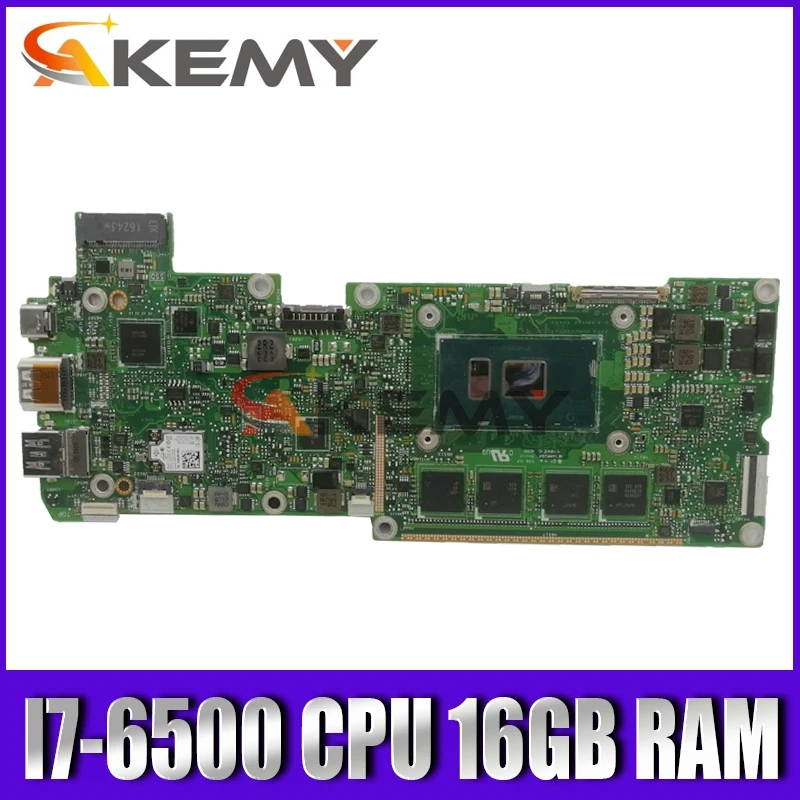 T303UA Mainboard I7-6500 CPU 16GB RAM For Asus Transformer 3 PRO T303U T303UA T303 Laptop mothboard T303UA Motherboard Test ok