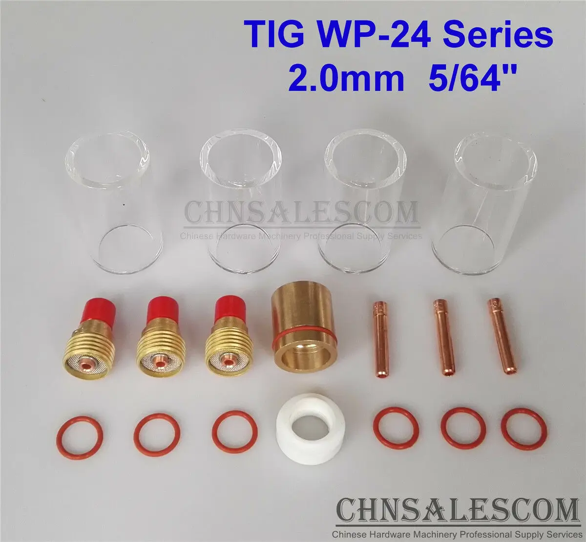 CHNsalescom 18 шт. TIG сварочный газ Лен 12#42 мм чашка из стекла-пирекс комплект WP-24 серии 2,0 мм 5/64"