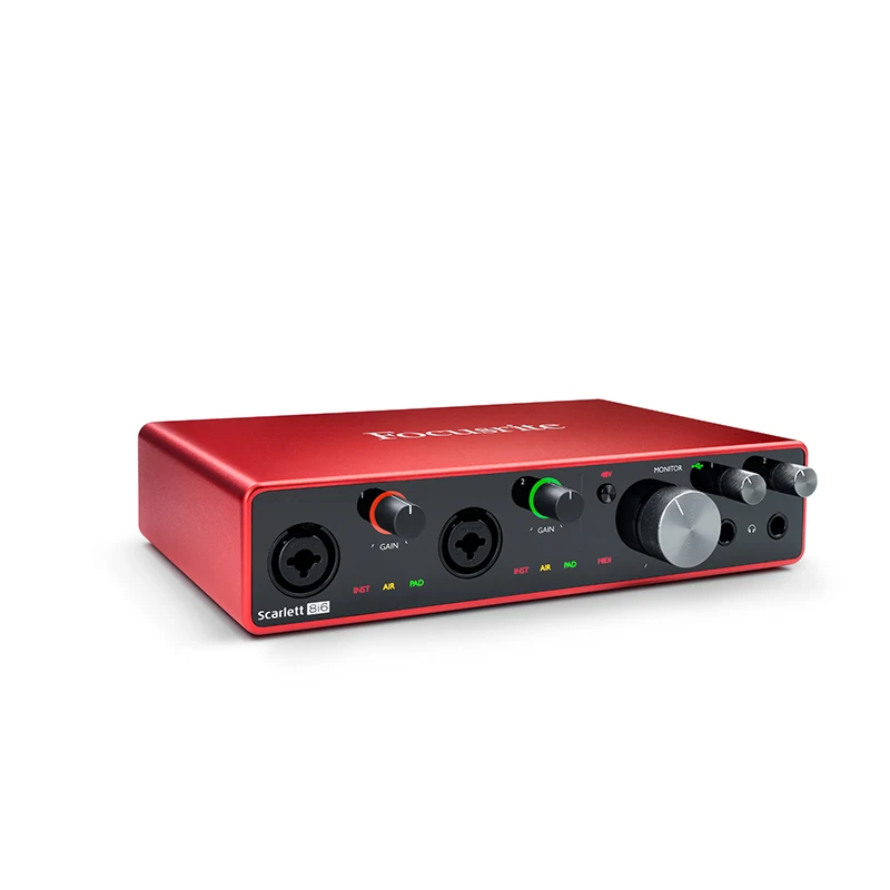Обновленный Focusrite Scarlett 8i6 3 го поколения 8 в/6 Внешняя USB записывающая звуковая