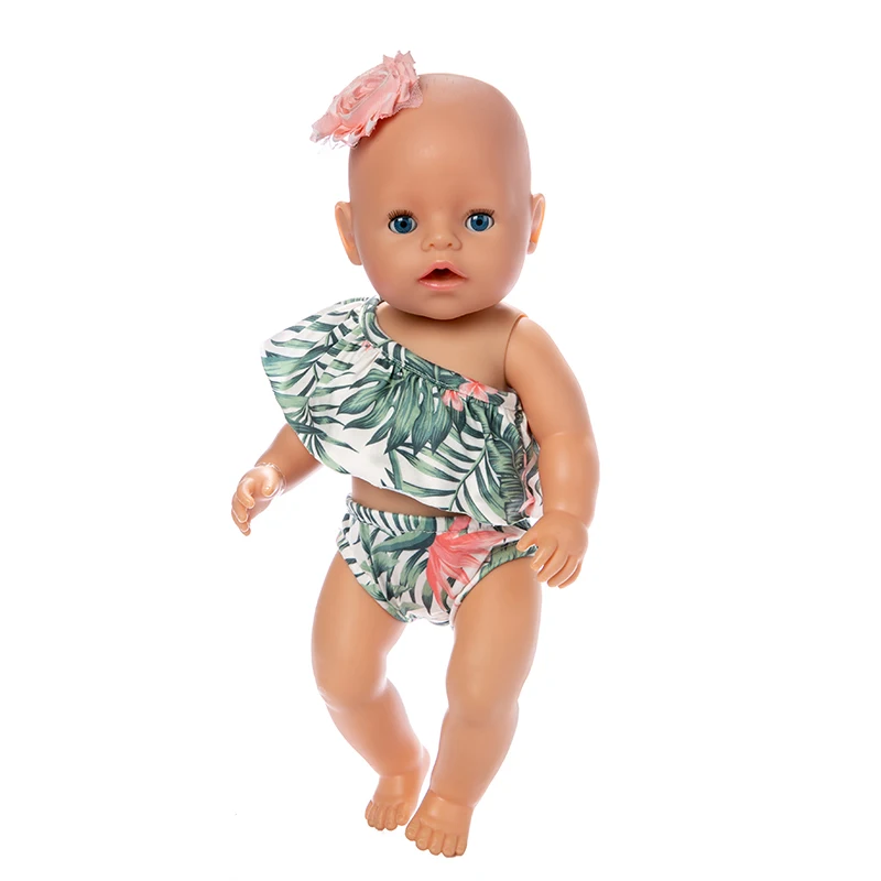 Born Новая Одежда для куклы-младенца подходит 18 дюймов 43 см кукла ананас Фламинго полосатый купальник костюм аксессуары для ребенка подарок на день рождения