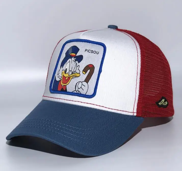 Бренд аниме Микки, Дональд Дак Койот Snapback кепка хлопок бейсбольная кепка для мужчин и женщин хип-хоп папа сетка шляпа водителя грузовика кепки гонки H - Цвет: 2