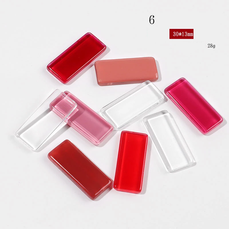 10 Stück transparente Glas-Nagelkarten im japanischen Stil, ovale Gel-Nagellack-Ausstellungsständer für Nagelkunst-Salon-Zubehör – Detail 6