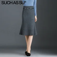 Новинка, Женские Вязаные Юбки Русалки, Осень-зима, черная сетчатая юбка-карандаш с высокой талией, S-3XL размера плюс, Женская юбка с оборками для отдыха