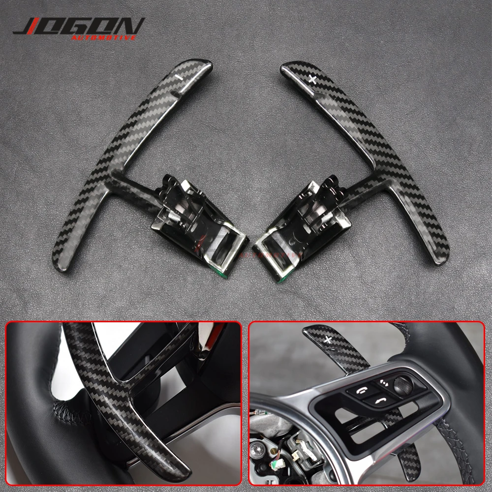 Car Replace Accessories Real Carbon Fiber Steering Wheel Paddle Extension Shifter For Porsche 991 911 718 Panamera Macan Cayenne