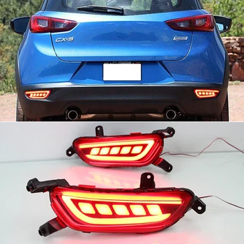 

1 Pair Reflector Car LED Rear Fog Lamp Bumper Light Brake Light Turn Signal Light For Mazda CX-3 CX3 2015 2016 2017 2018 2019