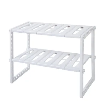 

Classic Fine Workmanship Korean-style Stainless Steel Multi-functional Kitchen Sink Rack White for Kitchen Storage Tools