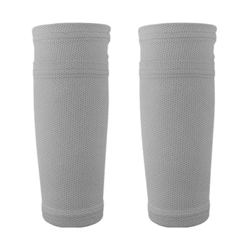

1 Pair Athlete Nylon Legging Breathable Mesh Shin Guard Socks Leg Sleeves Calf With Pocket Soccer Football Kids Teens Adults