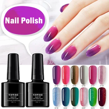 

Nail Art Nail Gel Gradient Nail Polish Temperature Change Color UV Gel 5.3g Long Lasting Waterproof EY669