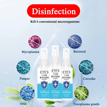 

100ML/150ML Virus Prevent Body Care 75% Alcohol Disinfection Spray Disposable Household Portable Disinfectant Disinfection NEW