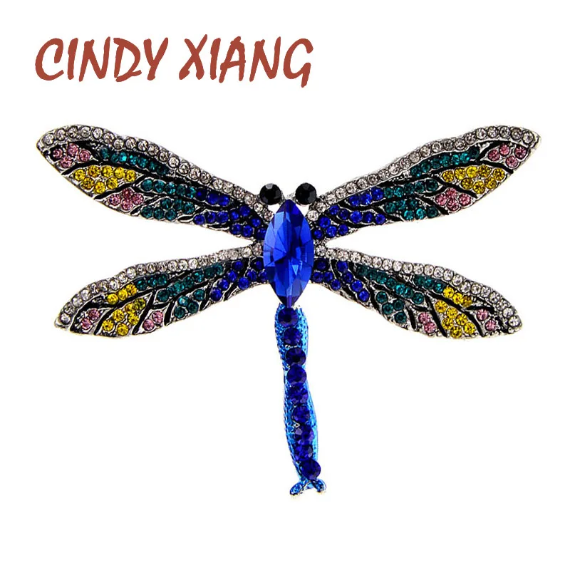 Женская Брошь в виде насекомого CINDY XIANG зимняя брошь из металлического сплава 3