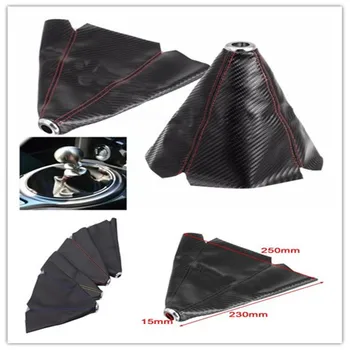 

Fiber Leather Gear Knob Automatic Shifter Boot Cover for Kia Forte Ceed Stonic Stinger Rio Picanto Niro Soulster No3