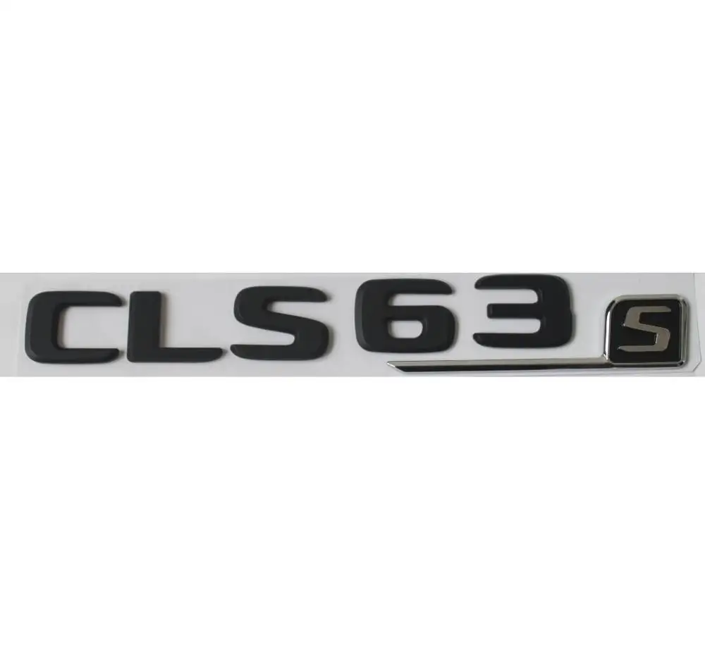 Черные буквы эмблемы багажника значки-эмблемы для Mercedes Benz CLS63s AMG - Цвет: Matte Black
